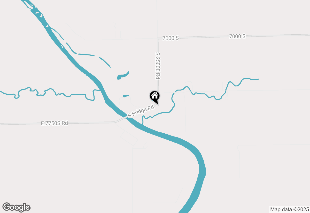 Map of 7569 S Bridge Road, St. Anne, IL 60964