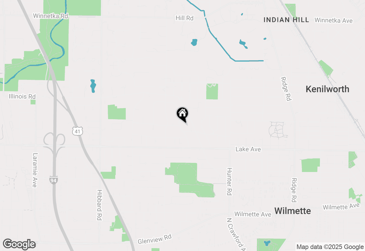 Map of 1016 Seneca Road, Wilmette, IL 60091