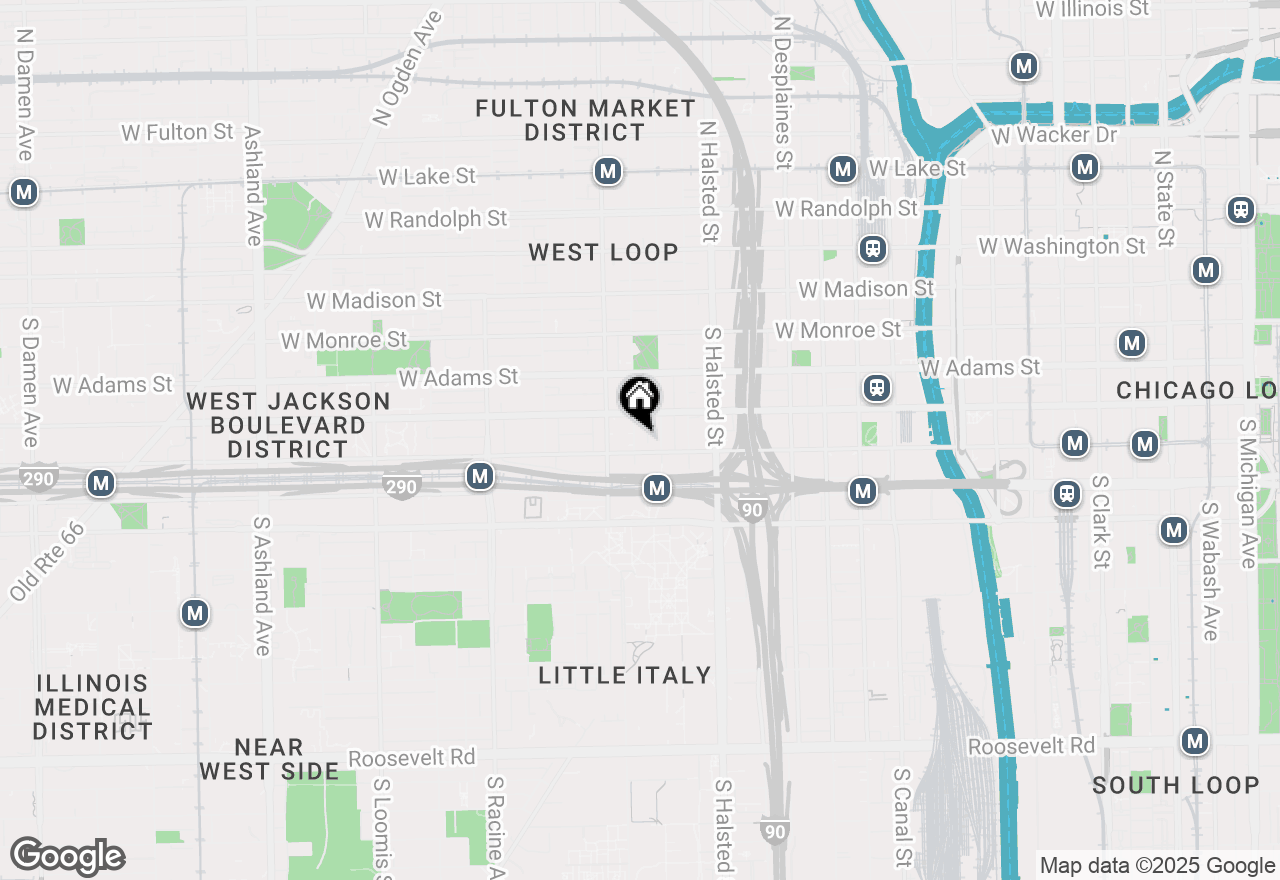 Map of 321 S Sangamon Street #501, Chicago, IL 60607
