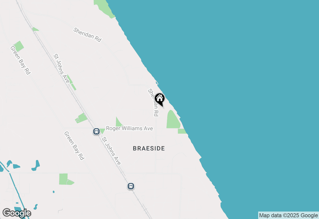 Map of 855 Sheridan Road, Highland Park, IL 60035