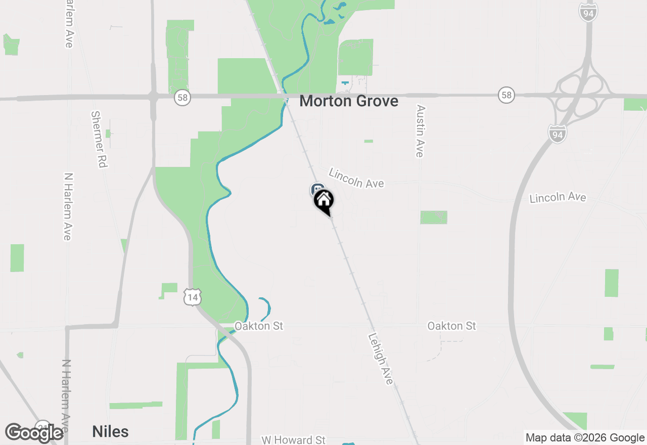 Map of 6314 Lexington Street, Morton Grove, IL 60053