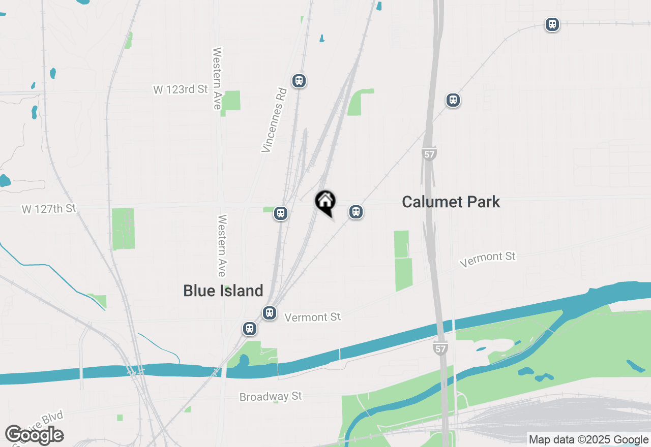 Map of 12741 Hoyne Avenue, Blue Island, IL 60406