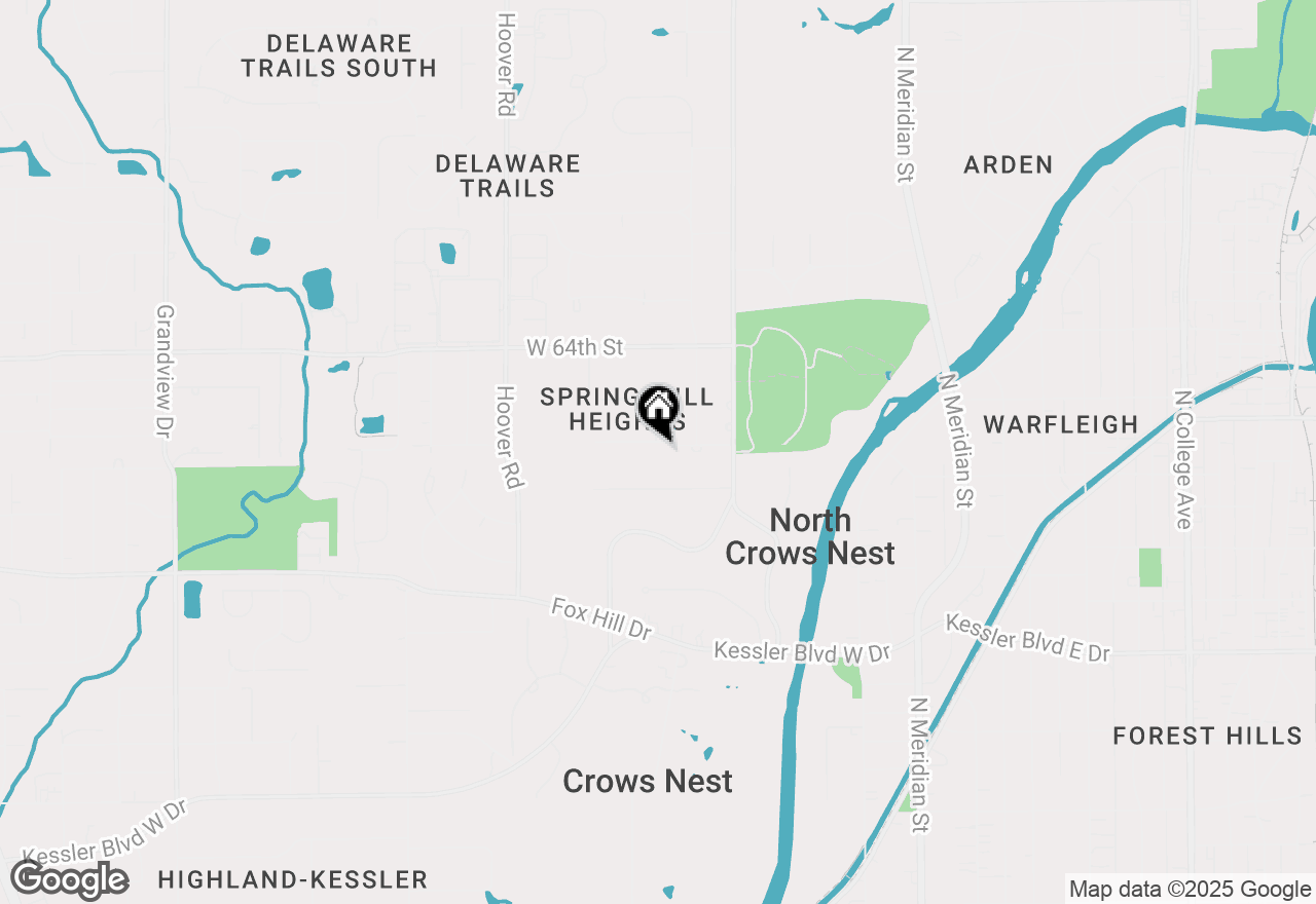 Map of 445 W 63rd Street, Indianapolis, IN 46260