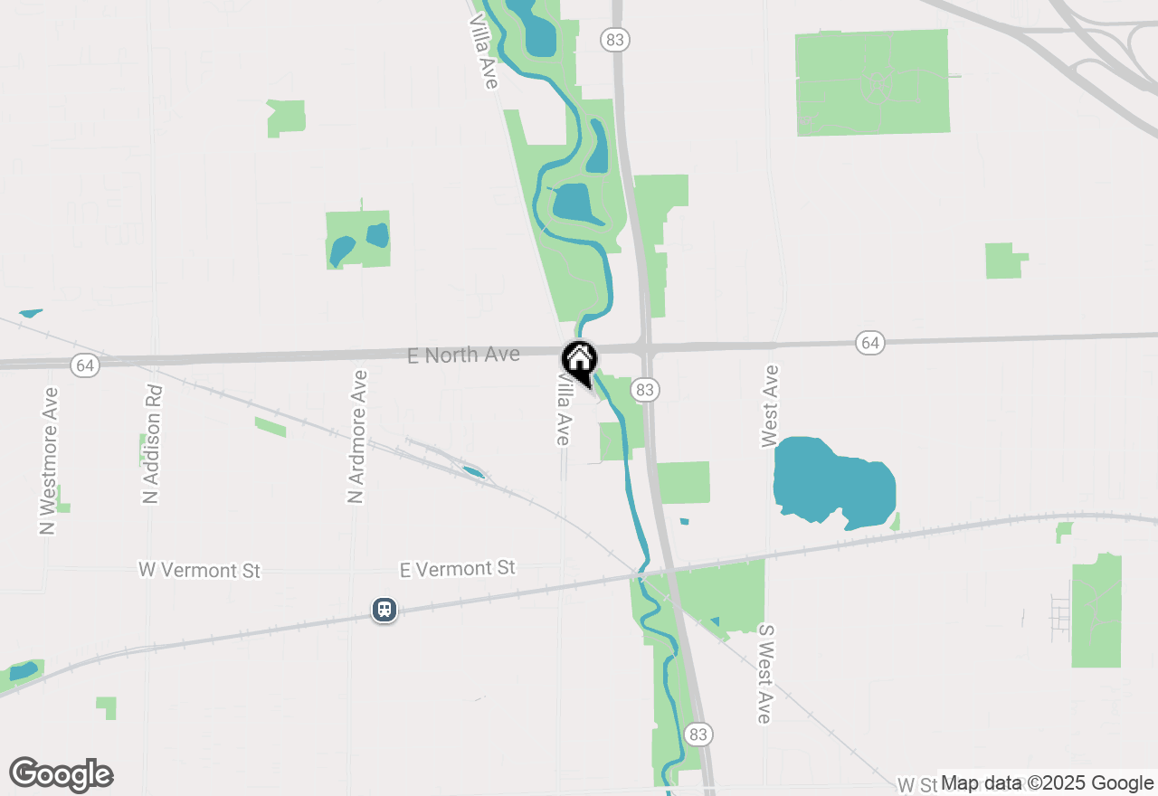 Map of 17w364 3rd Street, Villa Park, IL 60181