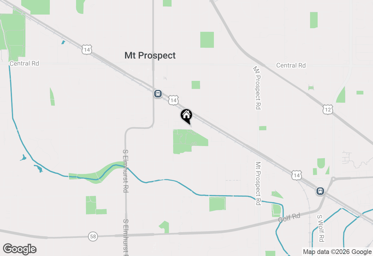 Map of 308 E Lincoln Street #308, Mount Prospect, IL 60056