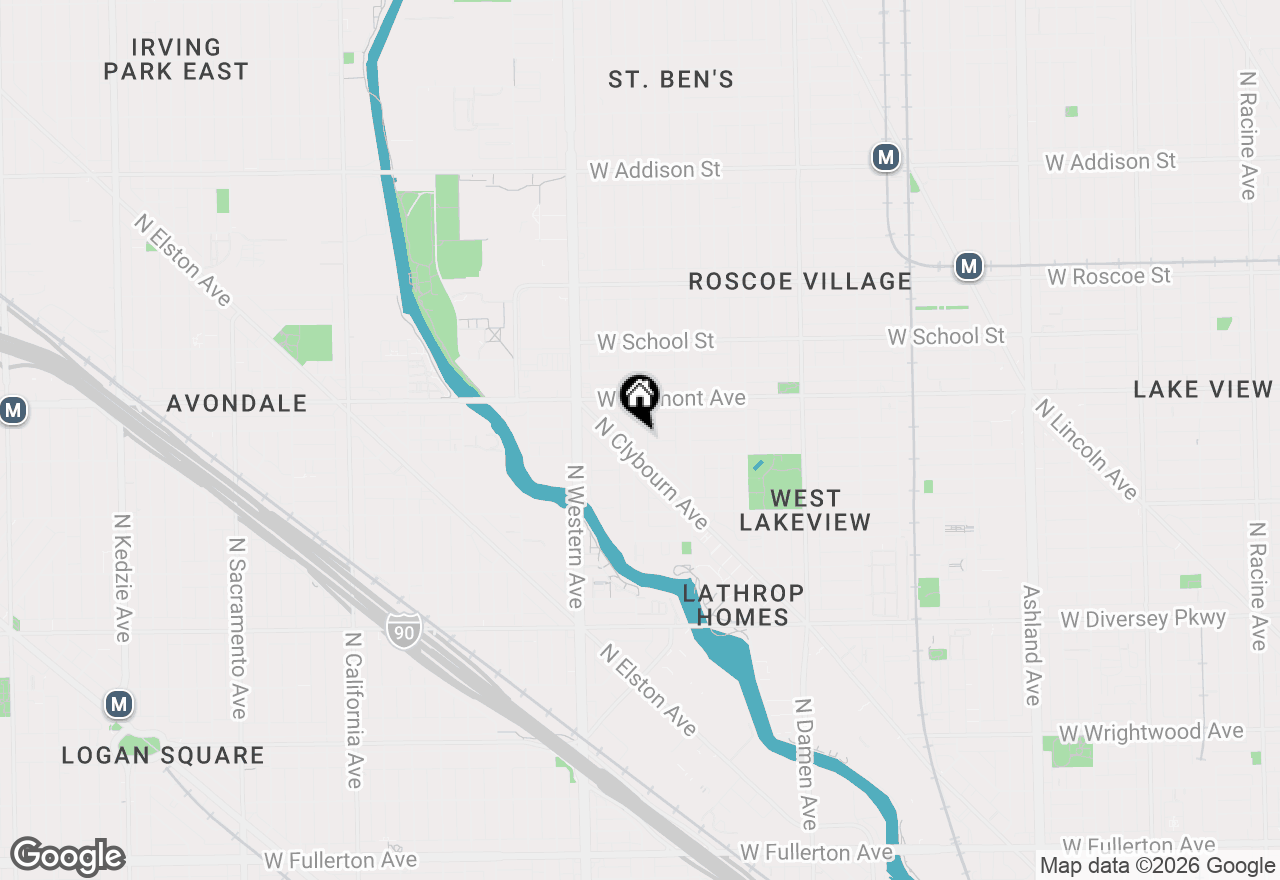 Map of 3115 N Oakley Avenue, Chicago, IL 60618