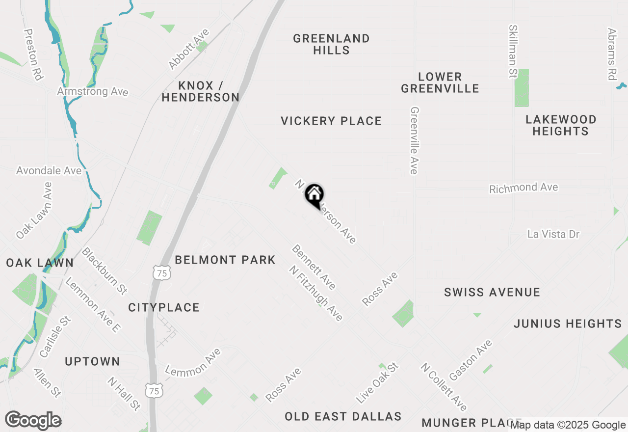 Map of 5202 Capitol Avenue #1111, Dallas, TX 75206