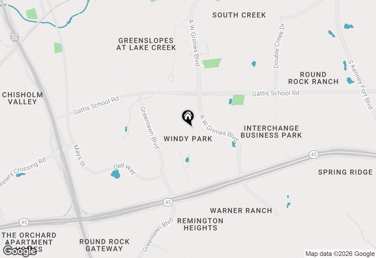 Map of 1917 Windy Park Dr, Round Rock, TX 78664