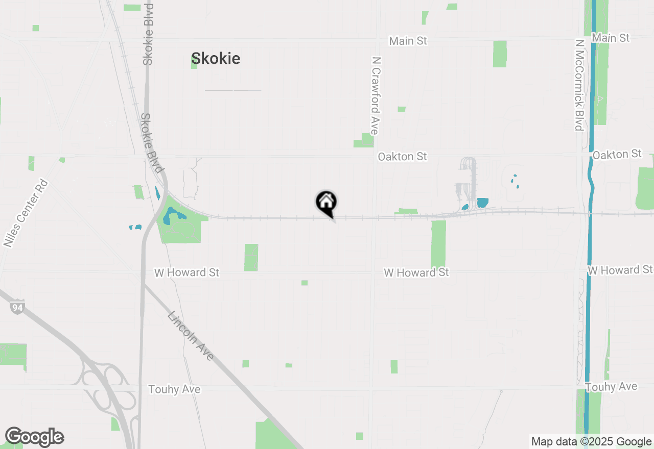 Map of 4141 Mulford Street, Skokie, IL 60076