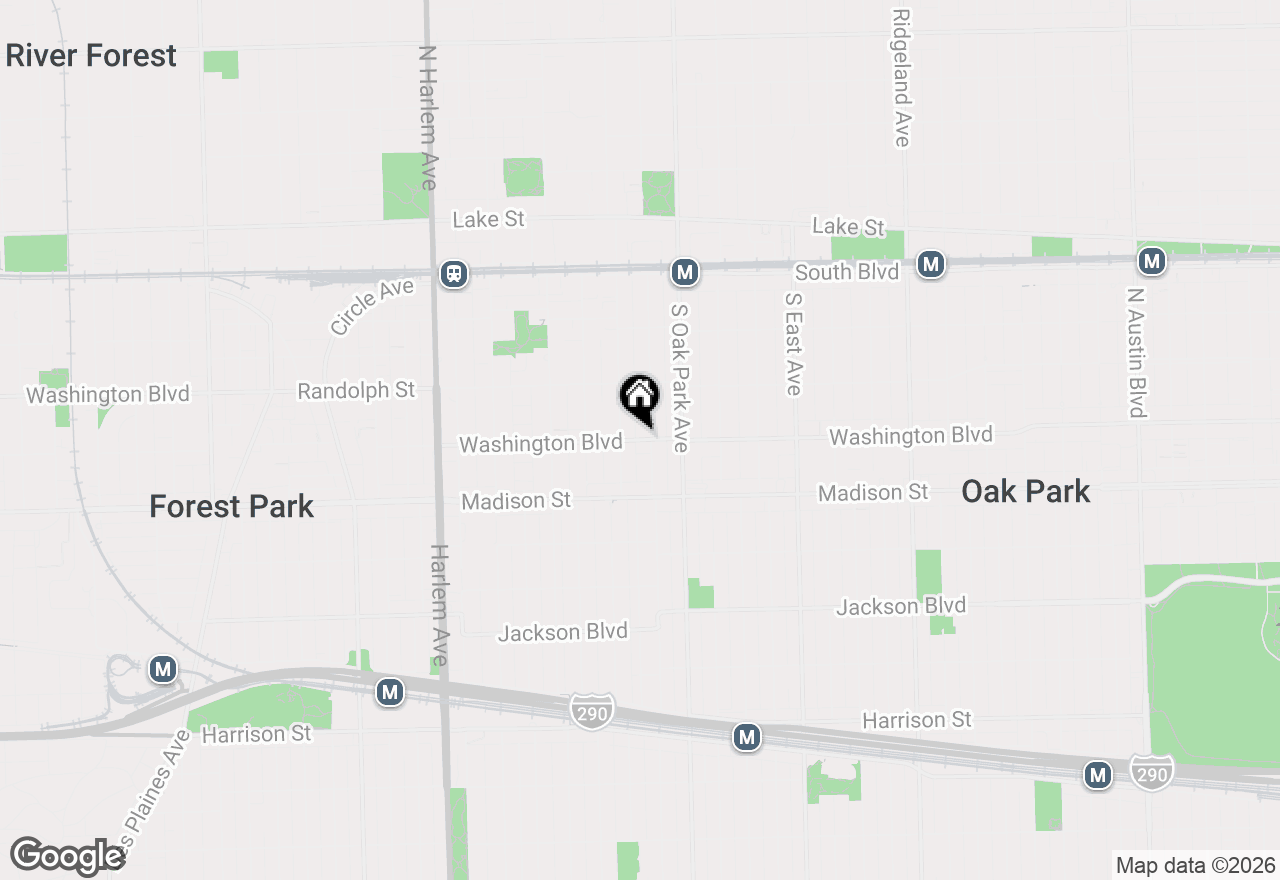 Map of 854 Washington Boulevard #3, Oak Park, IL 60302