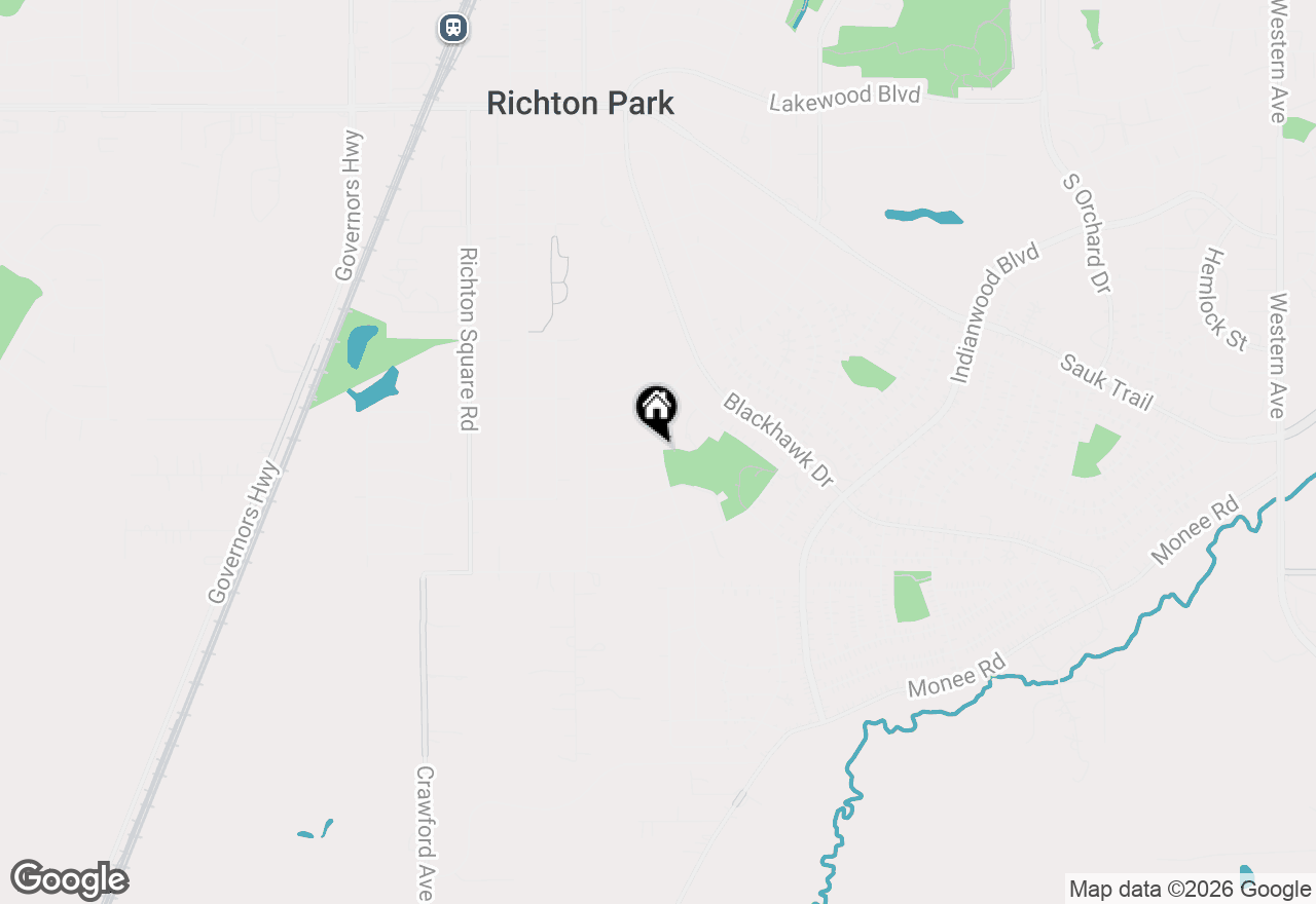 Map of 434 Shabbona Drive, Park Forest, IL 60466
