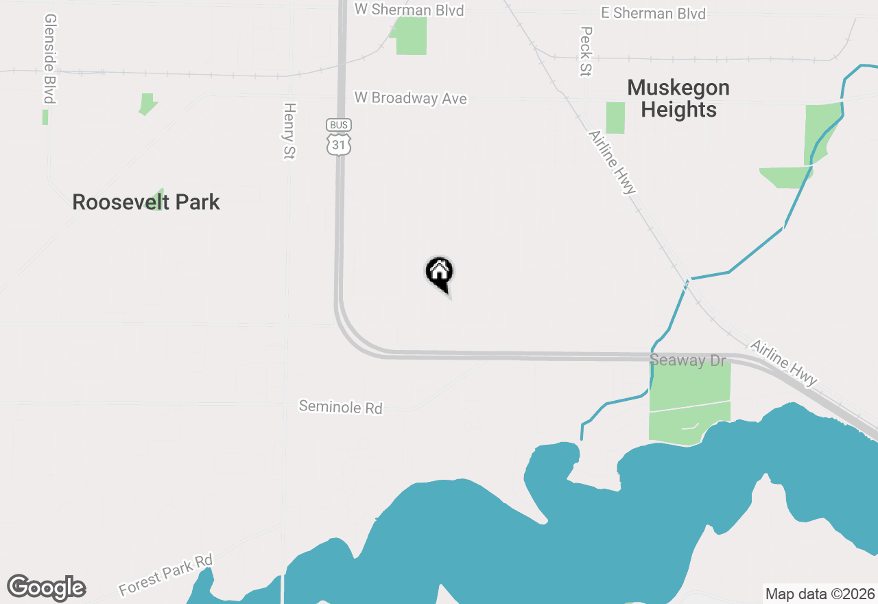 Map of 375 W Maplewood Avenue, Muskegon, MI 49444