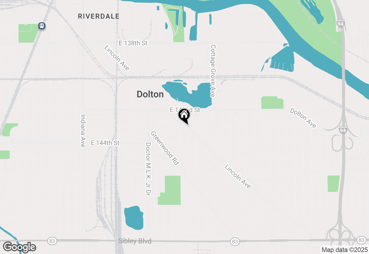 Map of 14284 Lincoln Avenue #1, Dolton, IL 60419