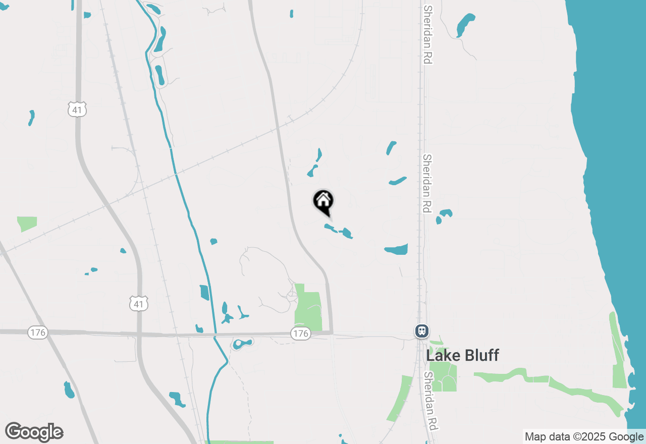 Map of 305 Winchester Court, Lake Bluff, IL 60044