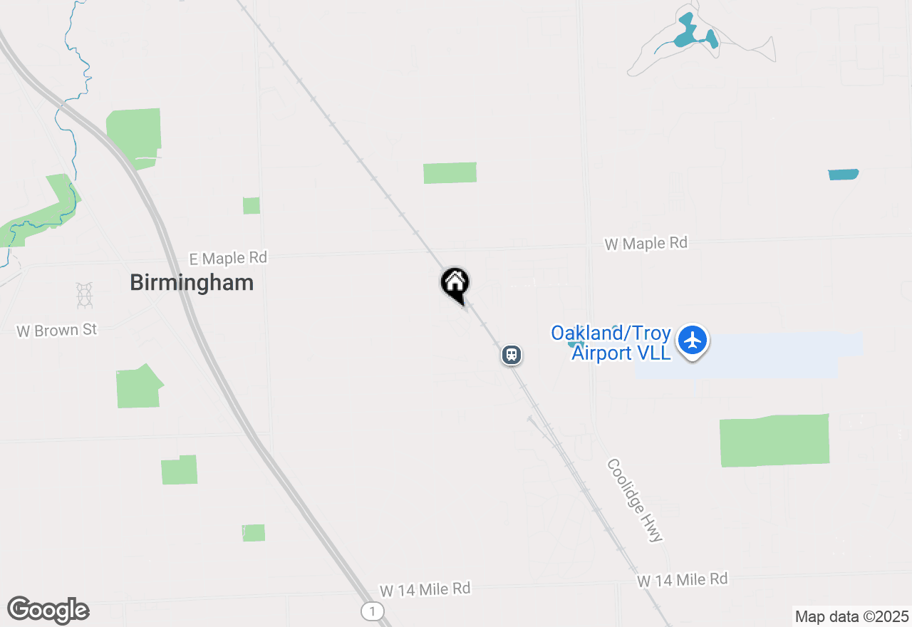 Map of 501 Lewis Street, Birmingham, MI 48009