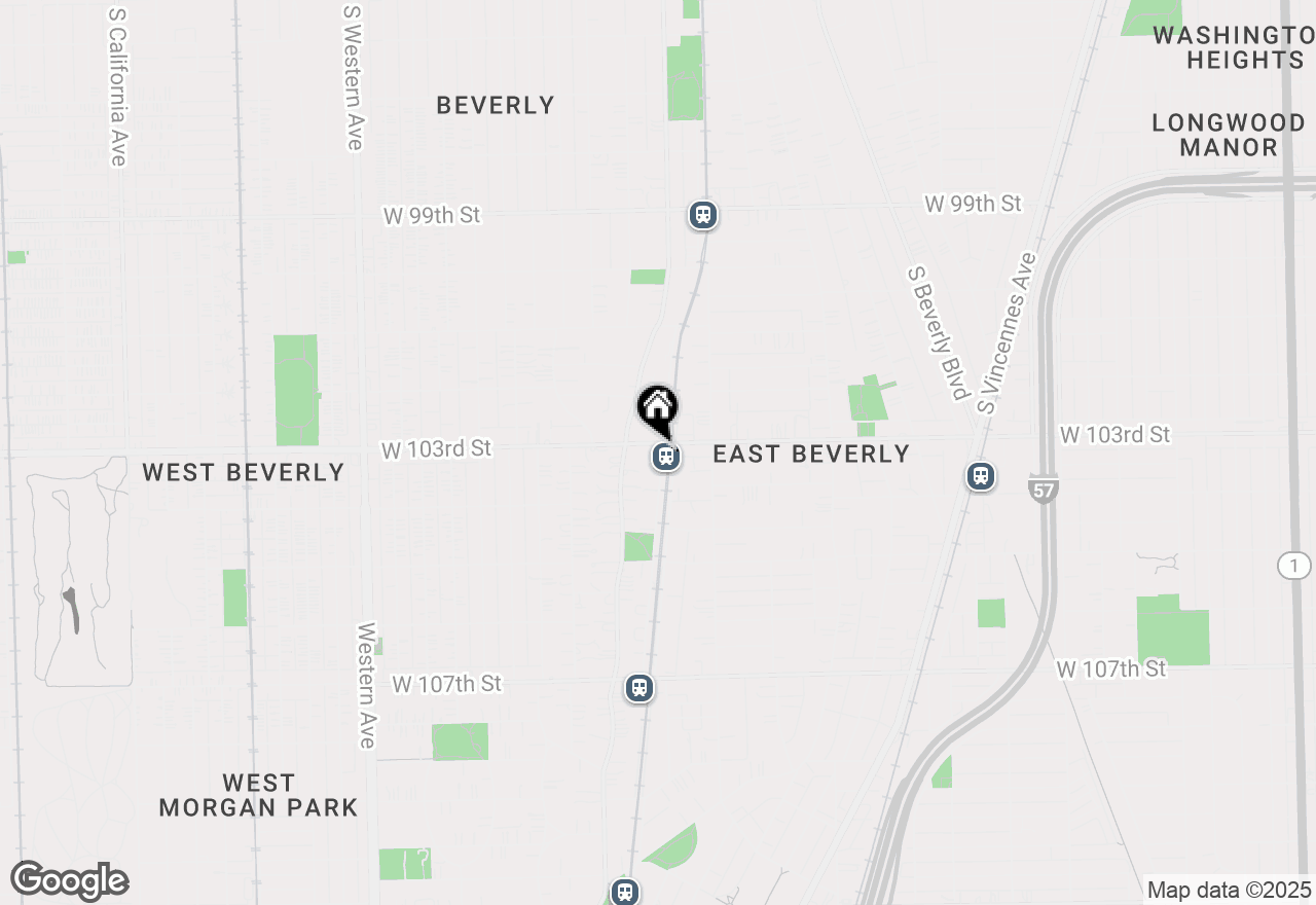 Map of 1903 W 103rd Street, Chicago, IL 60643