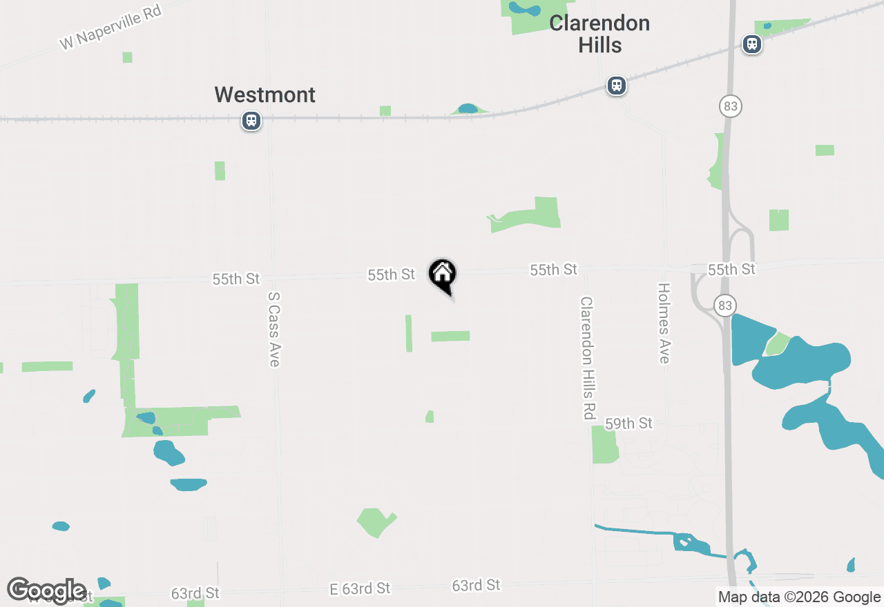 Map of (Address confidential), Clarendon Hills, Illinois 60514