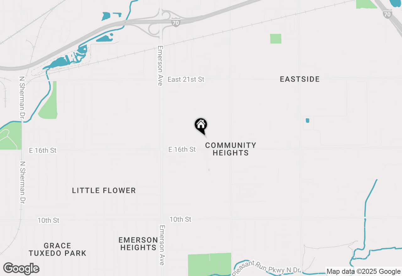 Map of 1710 N Irvington Avenue, Indianapolis, IN 46218