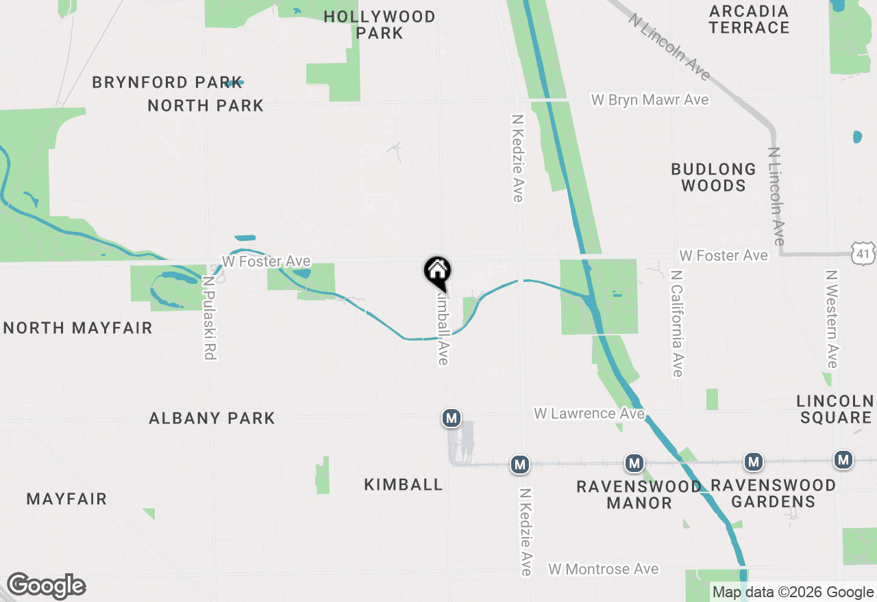 Map of 5058 N Kimball Avenue #G, Chicago, IL 60625