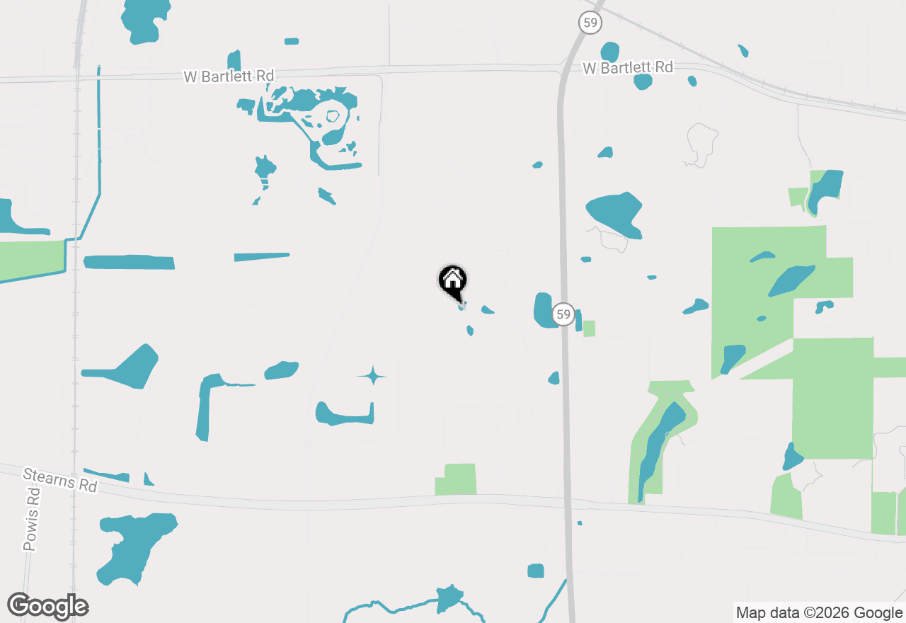 Map of 519 Litchfield Lane, Bartlett, IL 60103