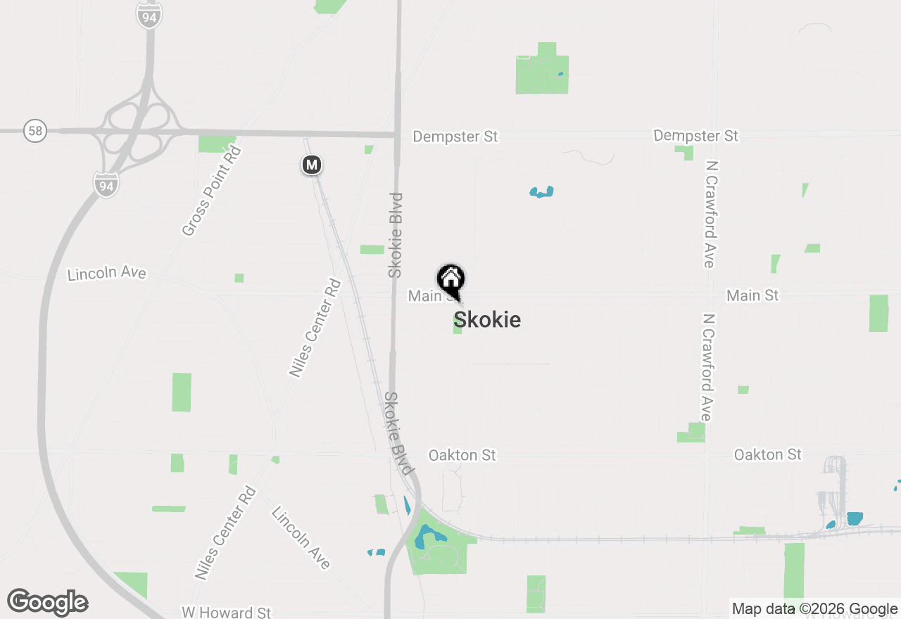 Map of (Address confidential), Skokie, Illinois 60076