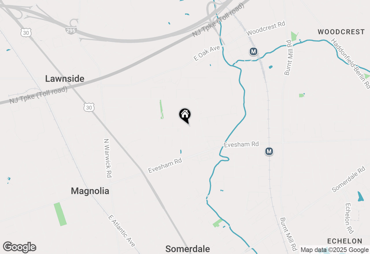 Map of 309 Ashland Avenue, Lawnside, NJ 08045