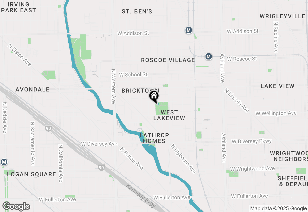 Map of 3040 N Hoyne Avenue, Chicago, IL 60618
