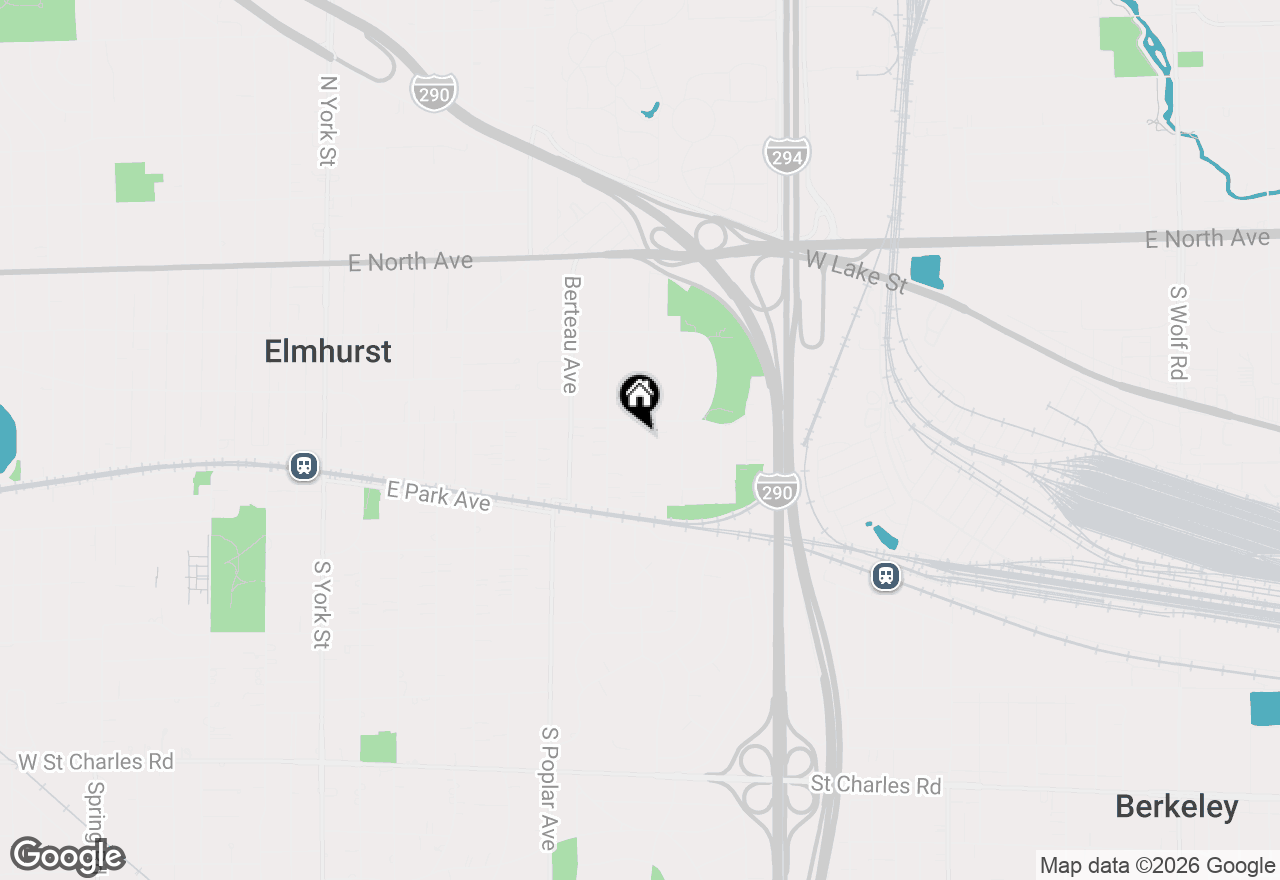 Map of 168 N Geneva Avenue, Elmhurst, IL 60126