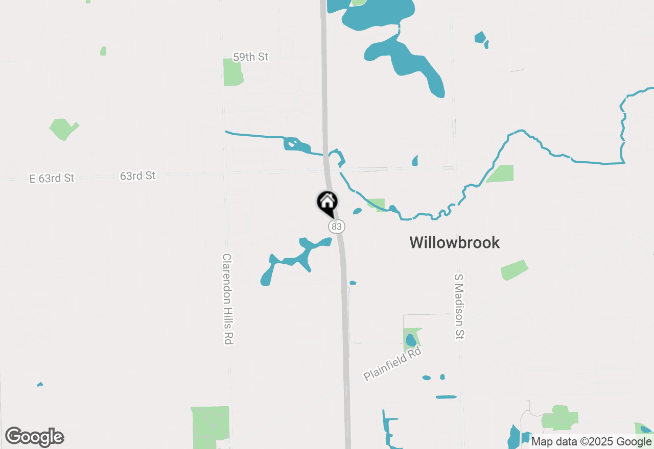 Map of 16 Lakeview Court, Willowbrook, IL 60527