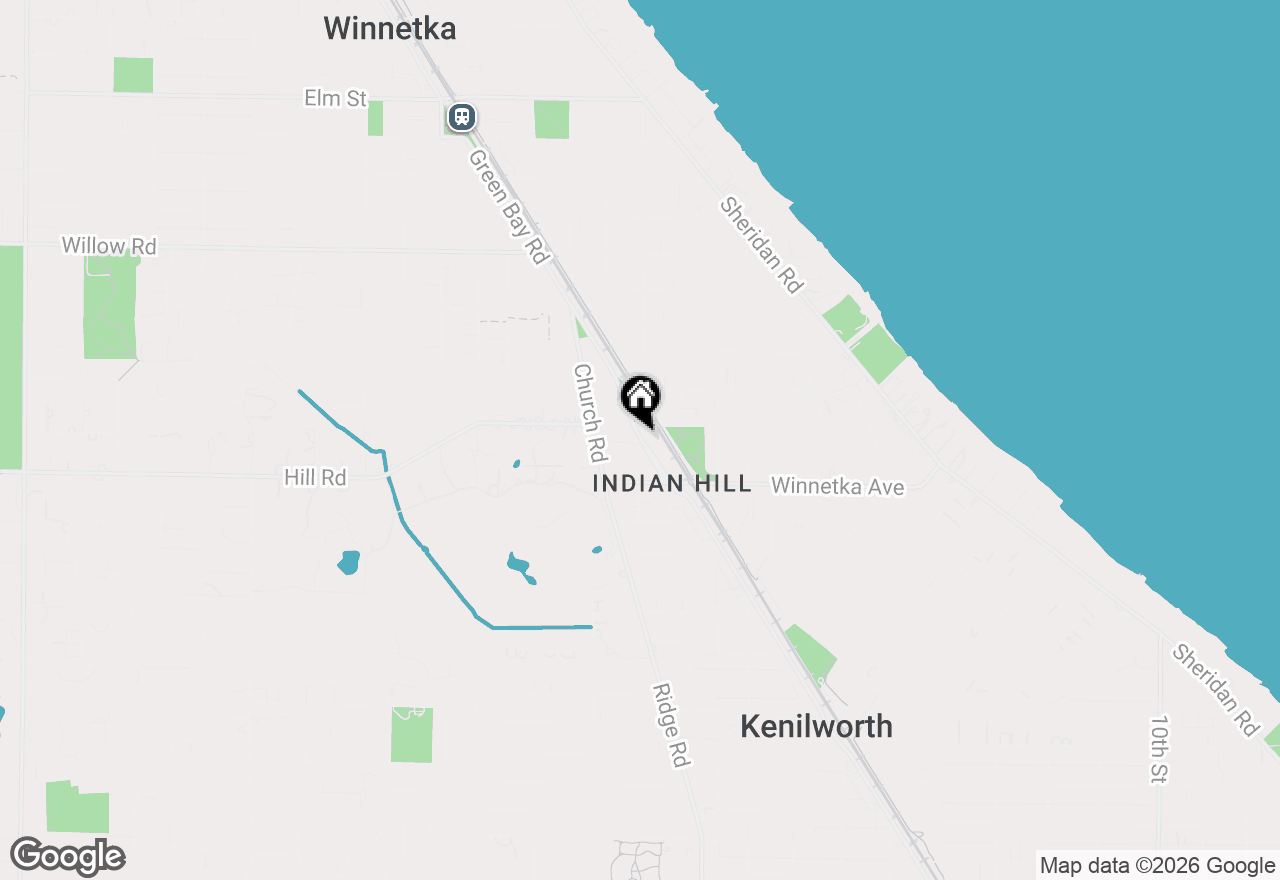 Map of 152 Old Green Bay Road, Winnetka, IL 60093