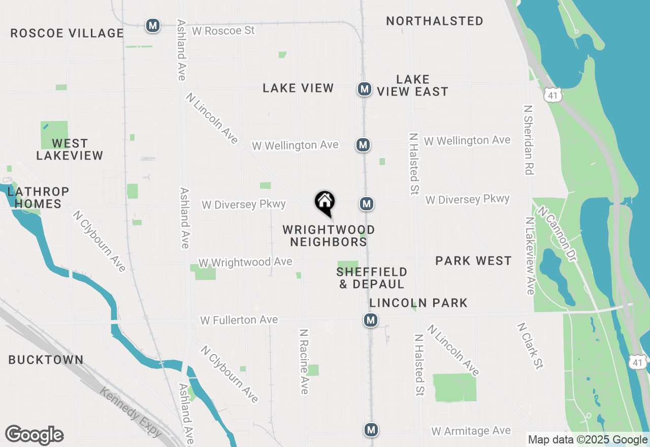 Map of 2707 N Lincoln Avenue #R, Chicago, IL 60614