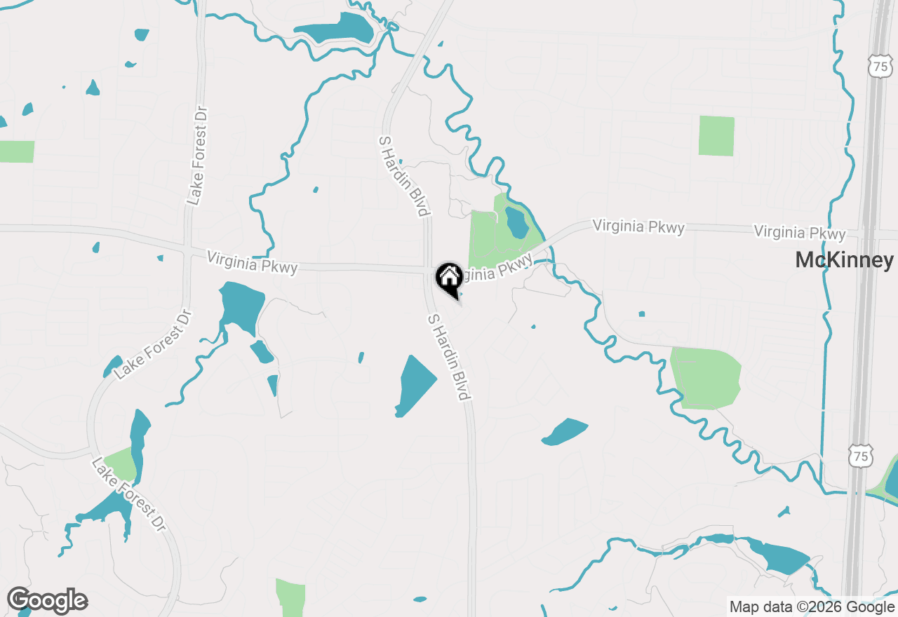 Map of 309 Tottenham Court, Mckinney, TX 75072