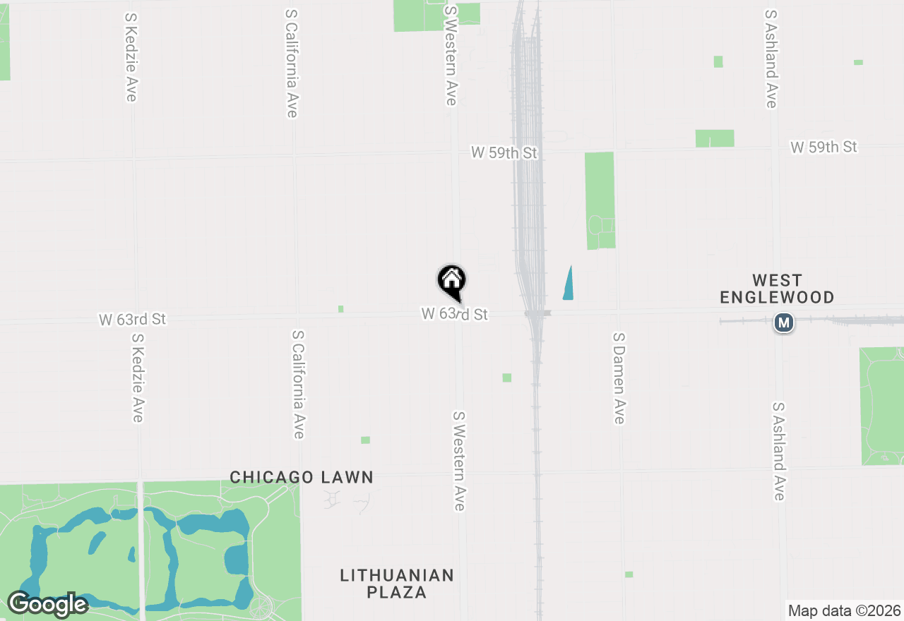 Map of 2404 W 63rd Street #2C, Chicago, IL 60636