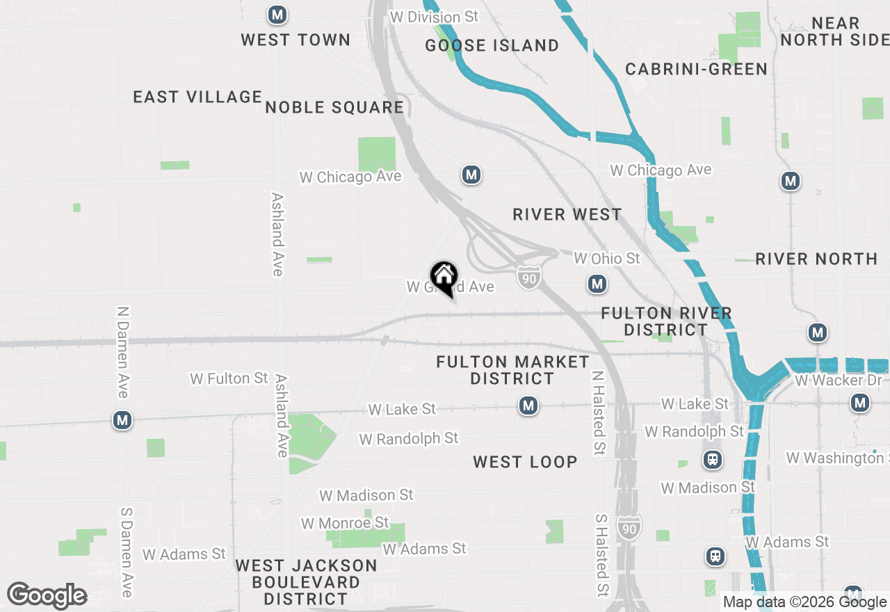 Map of 1162 W Hubbard Street #104, Chicago, IL 60642