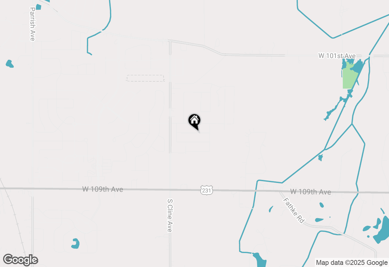 Map of 7867 W 105th Place, St. John, IN 46373