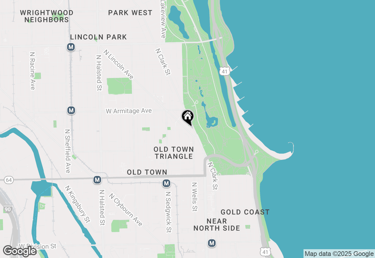 Map of 1849 N Lincoln Avenue #3, Chicago, IL 60614