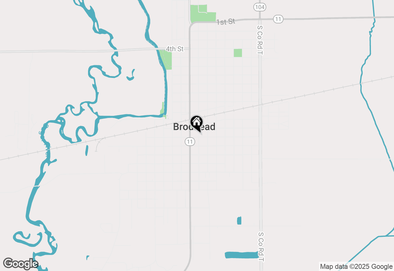 Map of 1207 E 2nd Avenue, Brodhead, WI 53520
