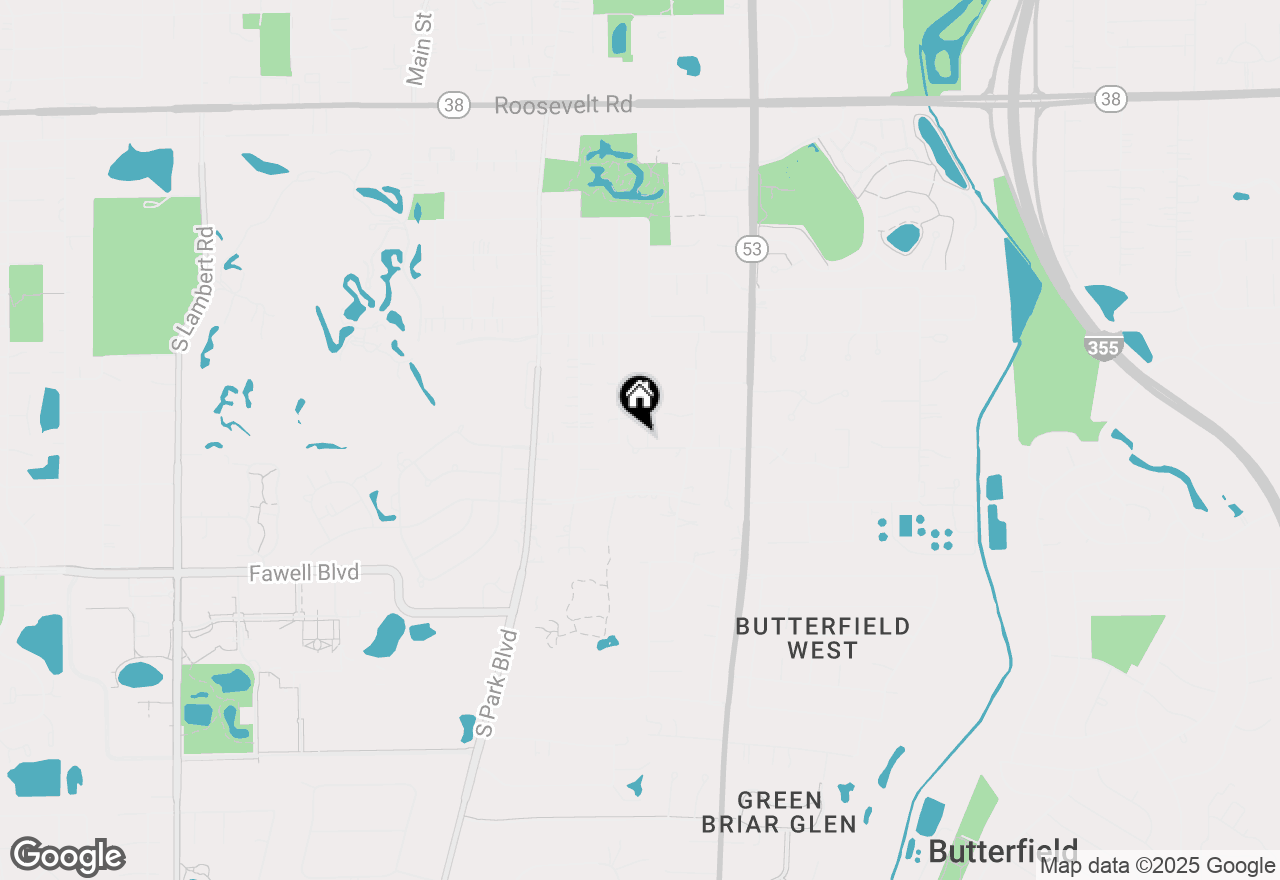 Map of 290 Maple Lane, Glen Ellyn, IL 60137