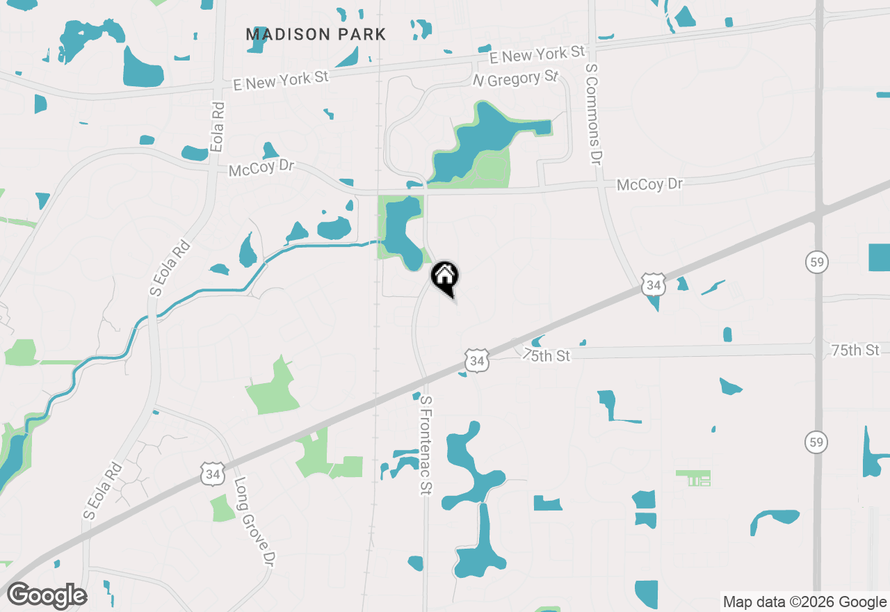 Map of 332 Park Ridge Lane #5B, Aurora, IL 60504
