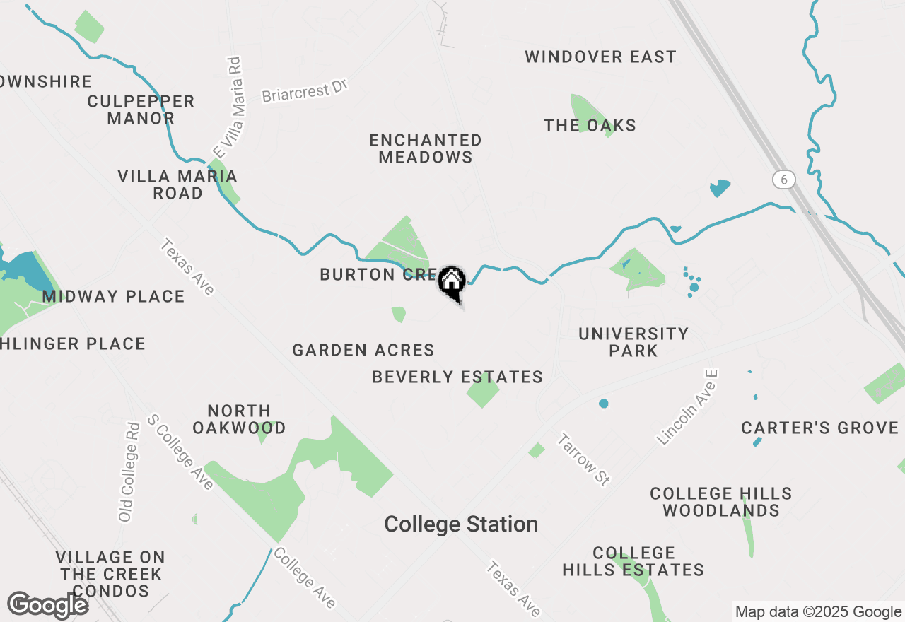 Map of 821 Vine St, Bryan, TX 77802