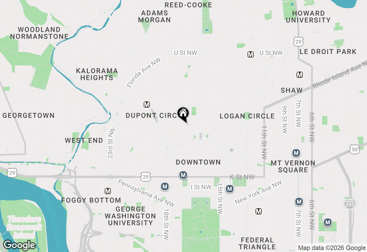 Map of 1711 Massachusetts Avenue Nw #601, Washington, DC 20036