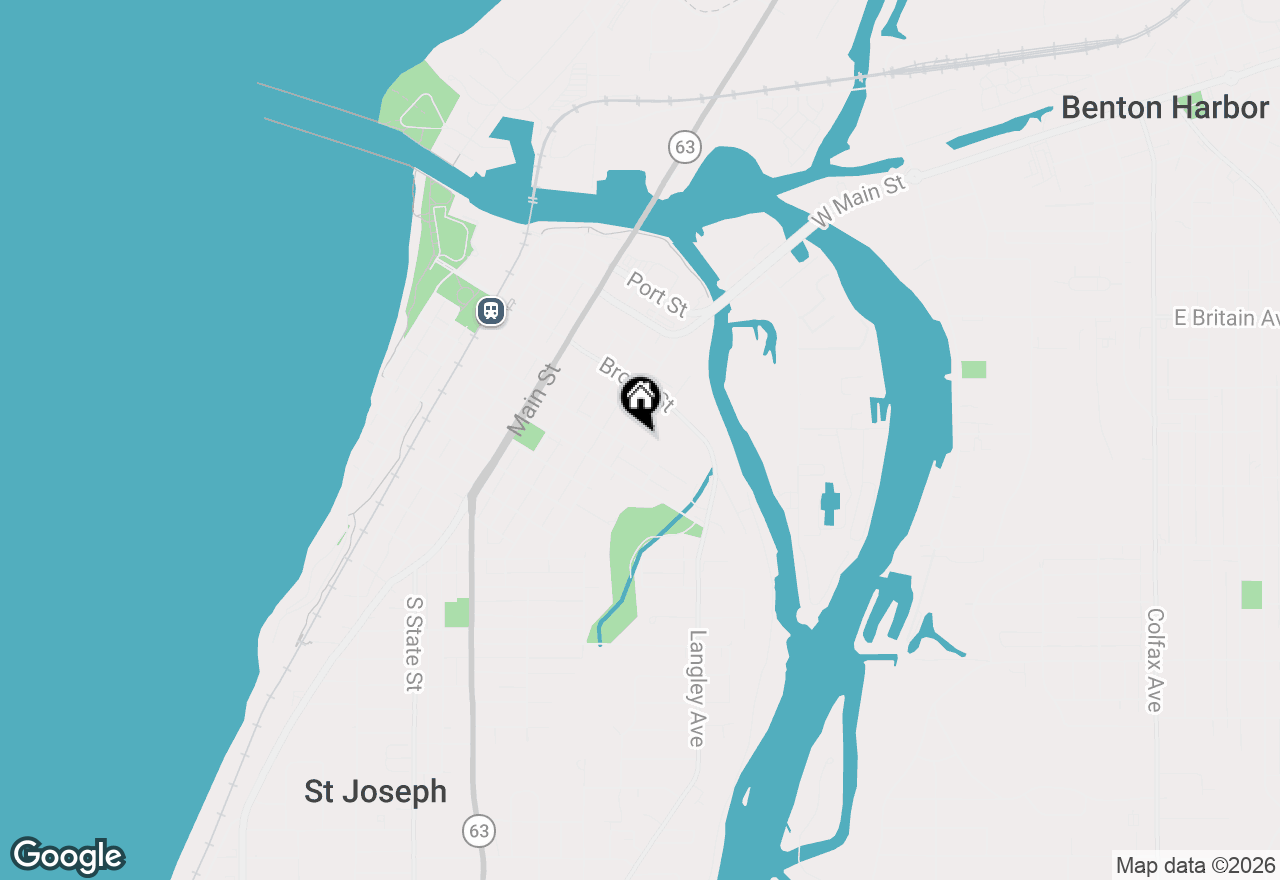 Map of 512 Marsh Street, St. Joseph, MI 49085
