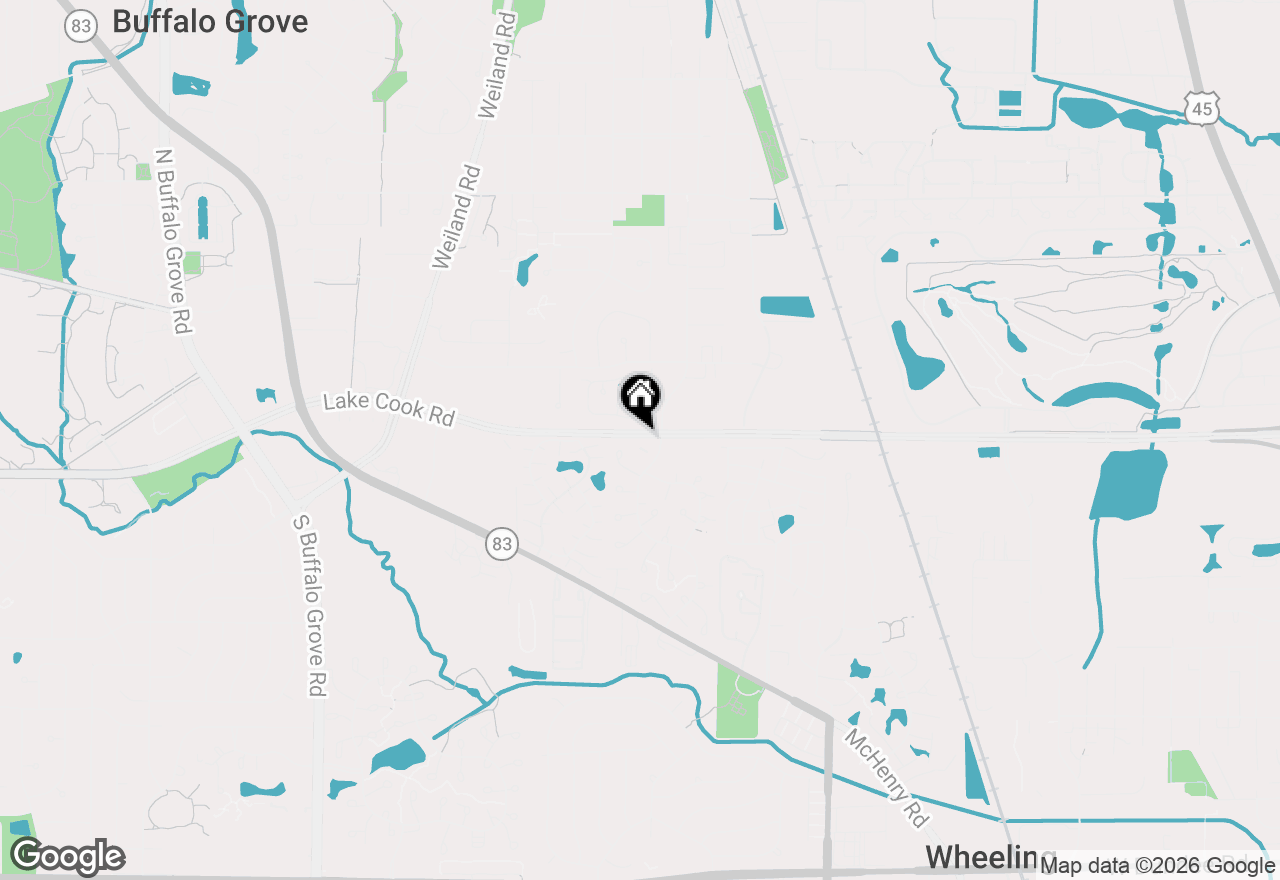 Map of 1106 Wildberry Court #B1, Wheeling, IL 60090