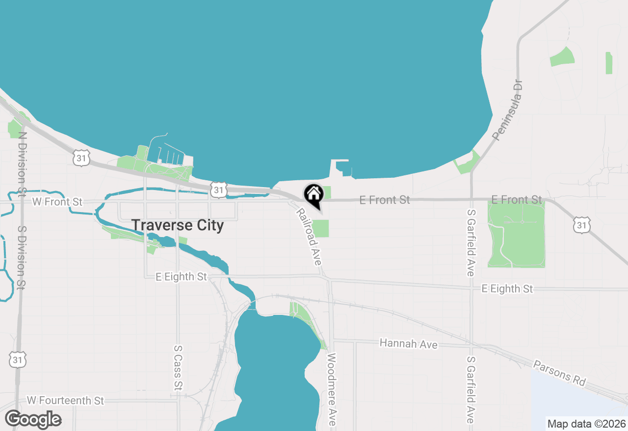 Map of 707 E State Street, Traverse City, MI 49686