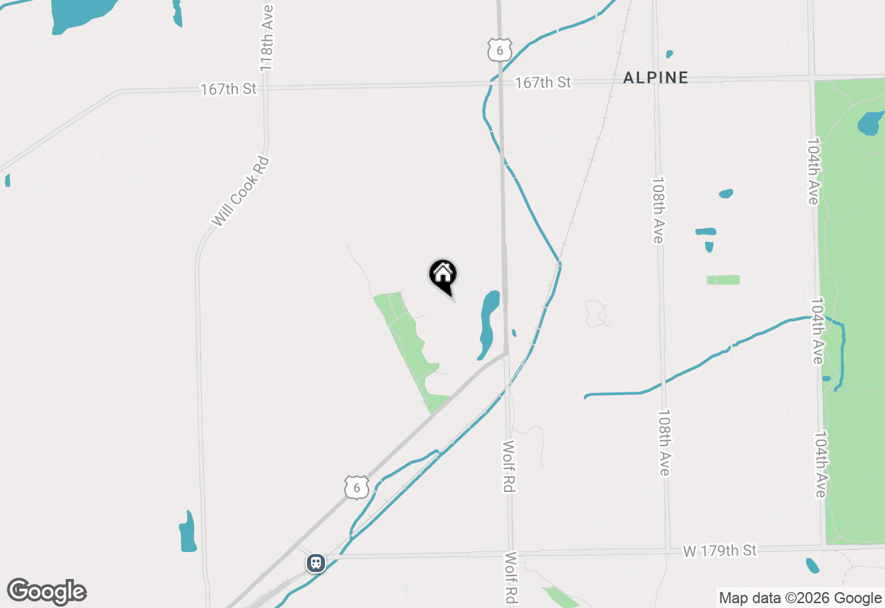 Map of 11354 Lakebrook Court, Orland Park, IL 60467