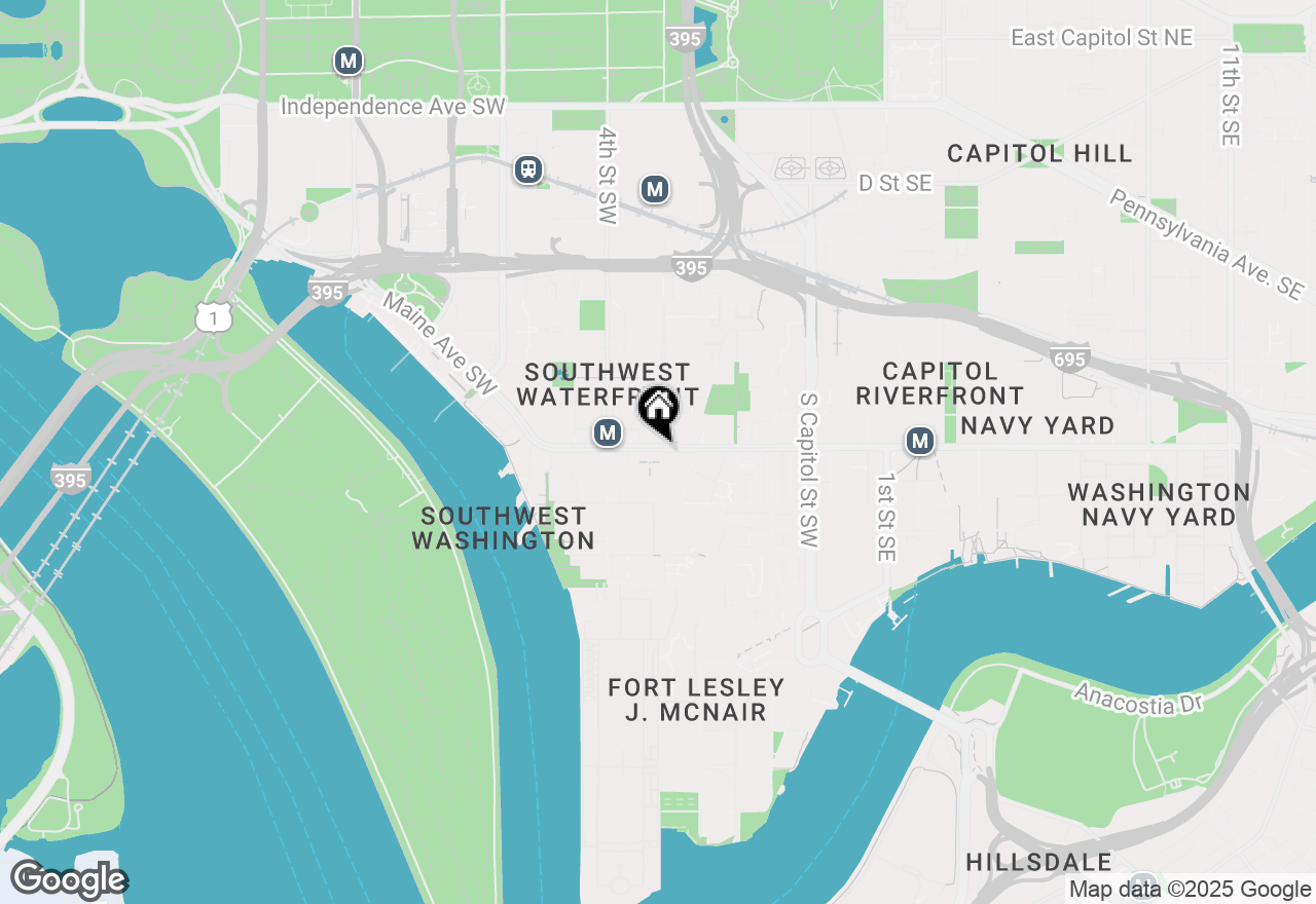 Map of 240 M Street Sw #E614, Washington, DC 20024