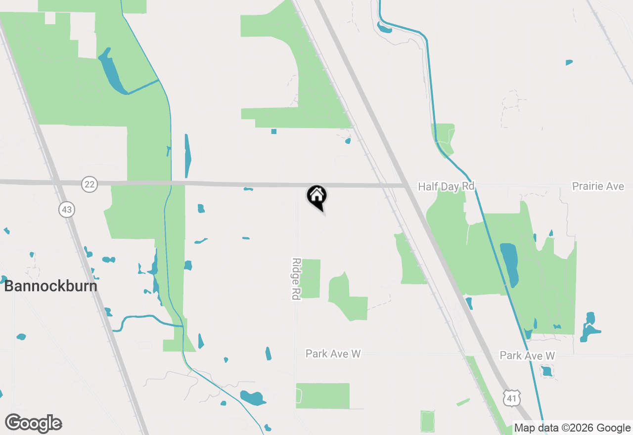 Map of 1701 Thornwood Lane, Highland Park, IL 60035