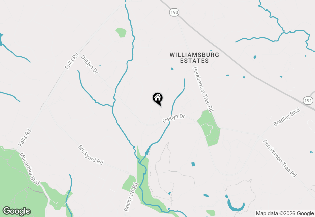 Map of 8824 Watts Mine Terrace, Potomac, MD 20854