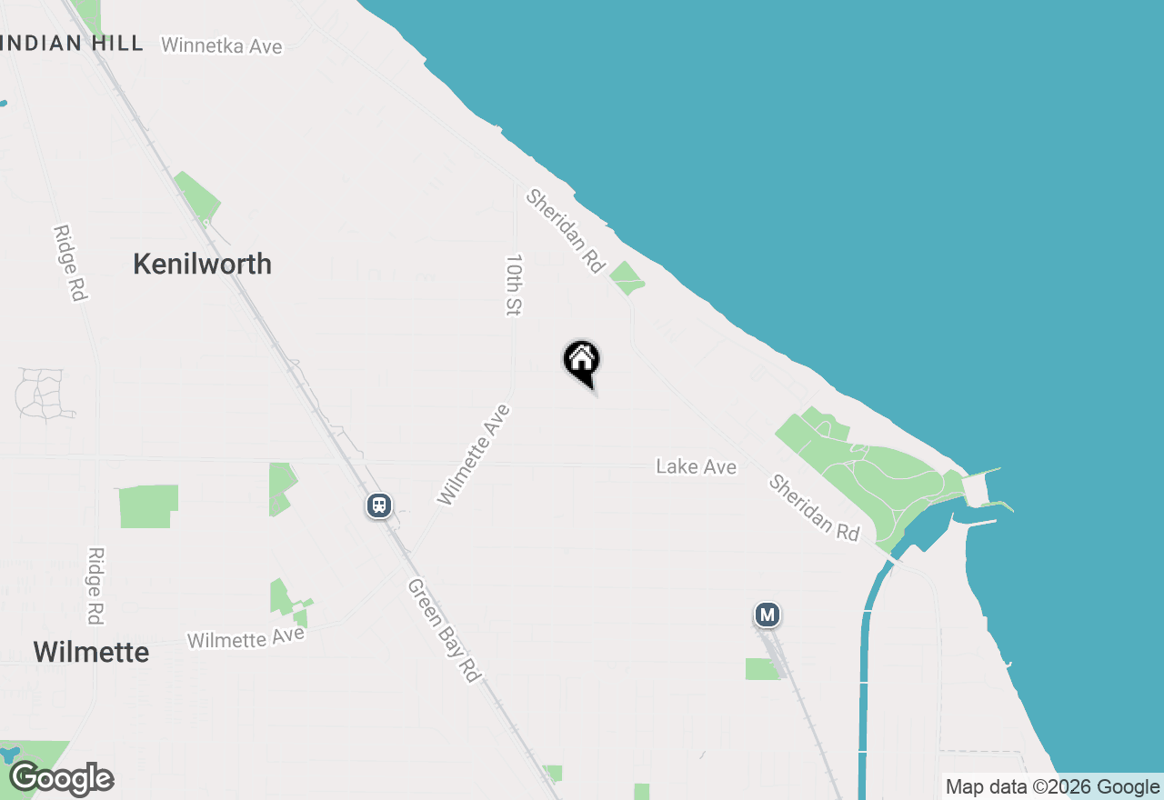 Map of 809 Elmwood Avenue, Wilmette, IL 60091