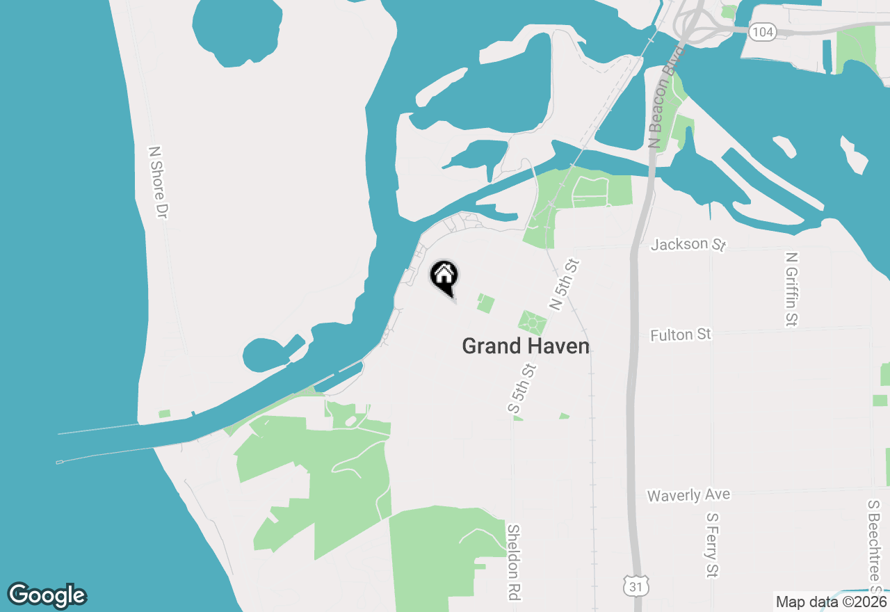 Map of 110 Washington Avenue, Grand Haven, MI 49417